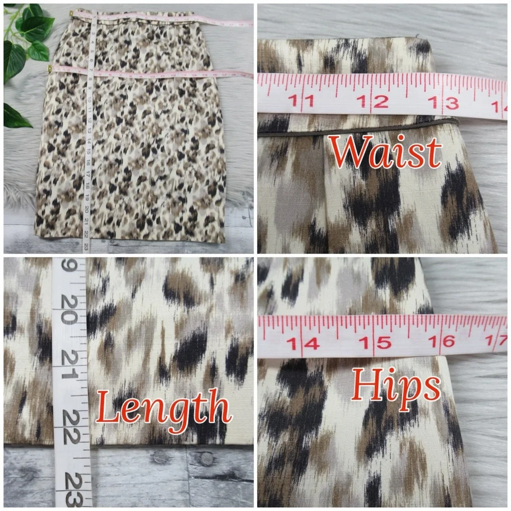 MARC JACOBS Silk Printed Straight Pencil Skirt Women’s Size 4